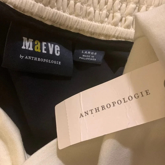 MAEVE by ANTHROPOLOGIE Colorblock Knit Mini Dress in Black and White - Picture 8 of 11